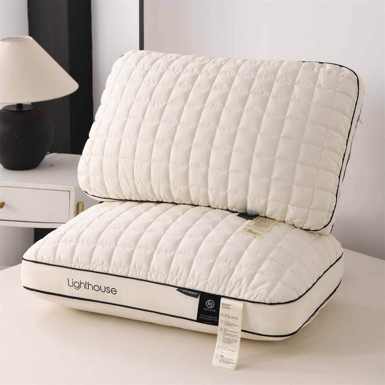 91家纺网 家纺一手货源 找家纺 （总）织布人 2026新款枕芯立体绵芙泡泡格软枕头轻奢成人家用枕头学生宿舍枕芯枕头枕芯