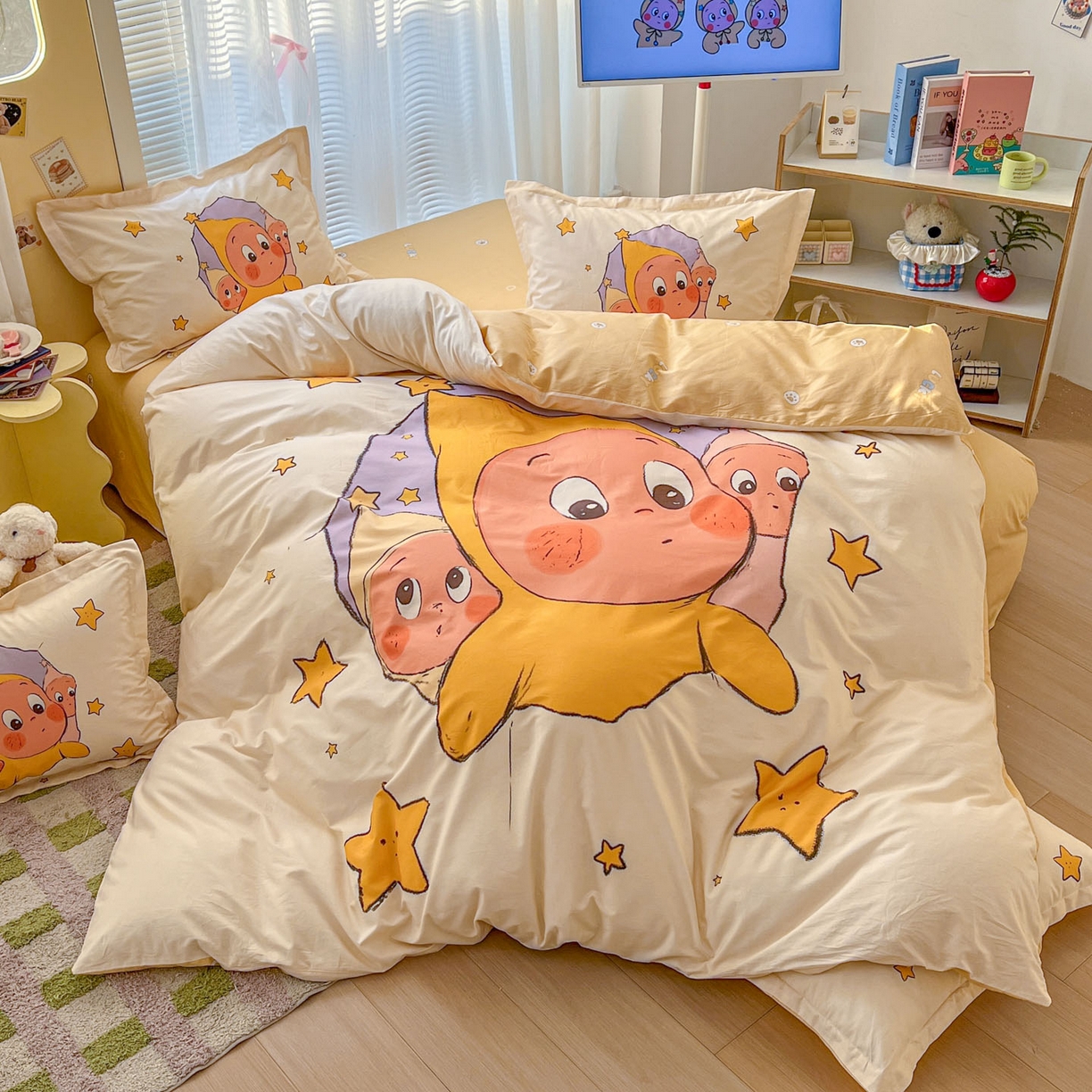 91家纺网 家纺一手货源 找家纺 （总）浩诚 2026新款全棉卡通四件套第3批（陆续更新）