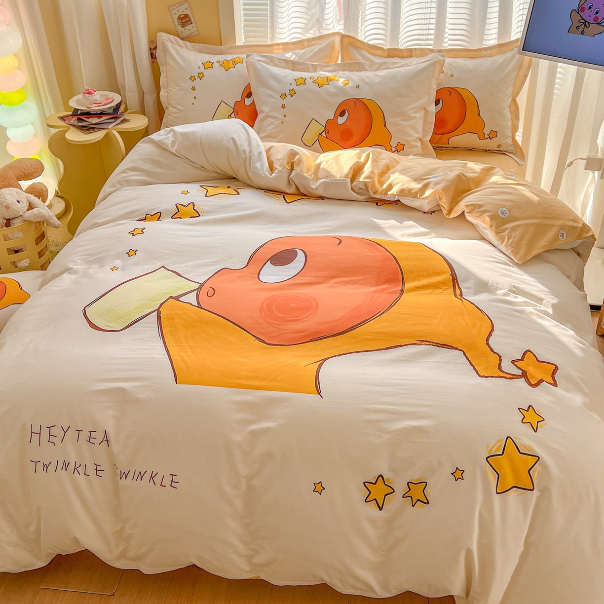 91家纺网 家纺一手货源 找家纺 浩诚 2026新款全棉卡通四件套第3批（陆续更新） 星河