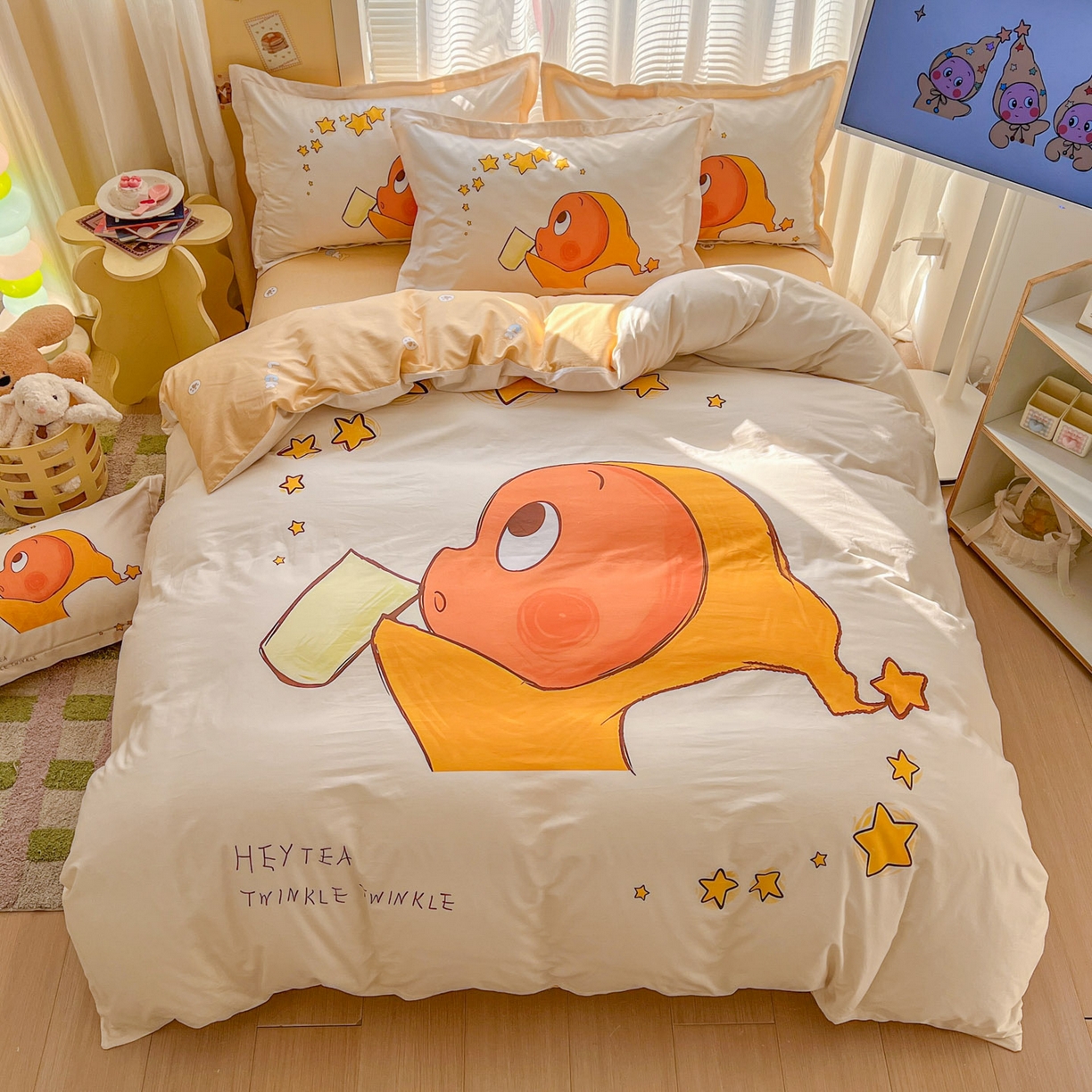 91家纺网 家纺一手货源 找家纺 浩诚 2026新款全棉卡通四件套第3批（陆续更新） 星河