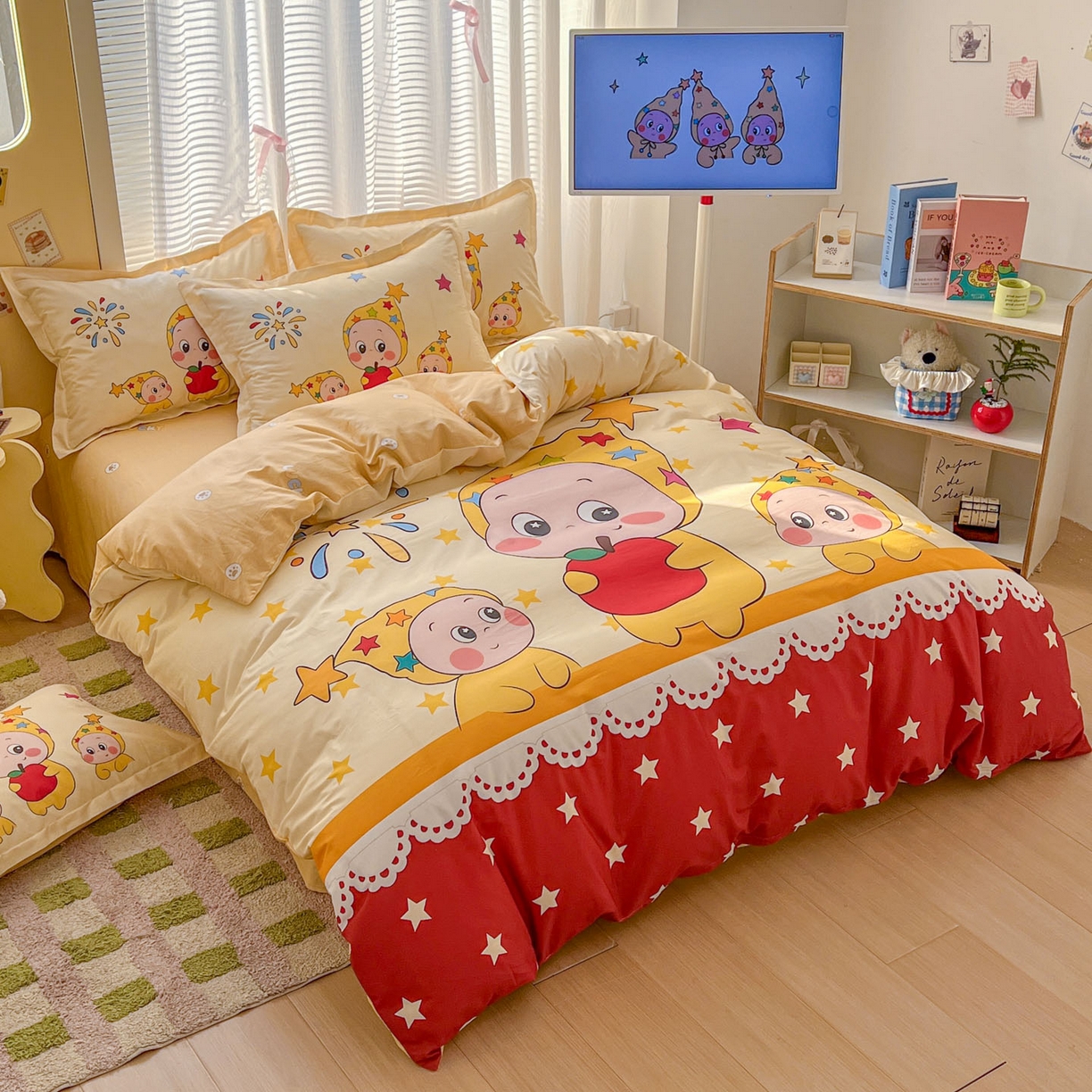 91家纺网 家纺一手货源 找家纺 浩诚 2026新款全棉卡通四件套第3批（陆续更新） 星星梦