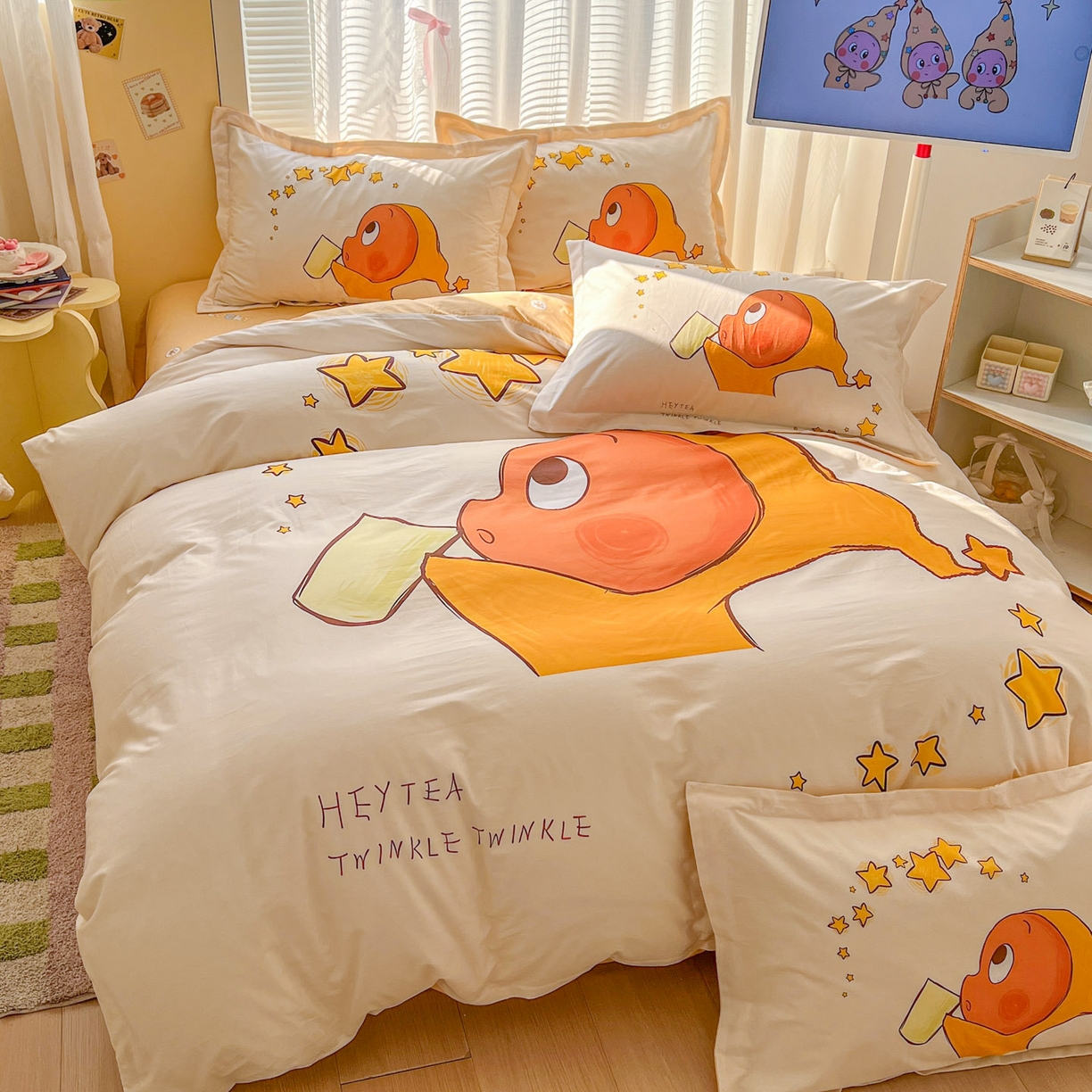 91家纺网 家纺一手货源 找家纺 浩诚 2026新款全棉卡通四件套第3批（陆续更新） 星河