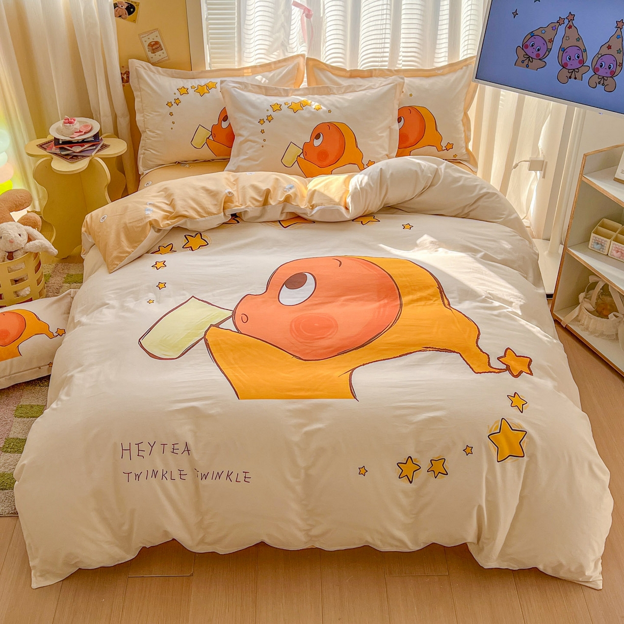 91家纺网 家纺一手货源 找家纺 浩诚 2026新款全棉卡通四件套第3批（陆续更新） 星河