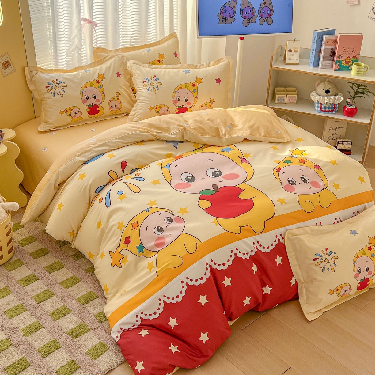 91家纺网 家纺一手货源 找家纺 浩诚 2026新款全棉卡通四件套第3批（陆续更新） 星星梦