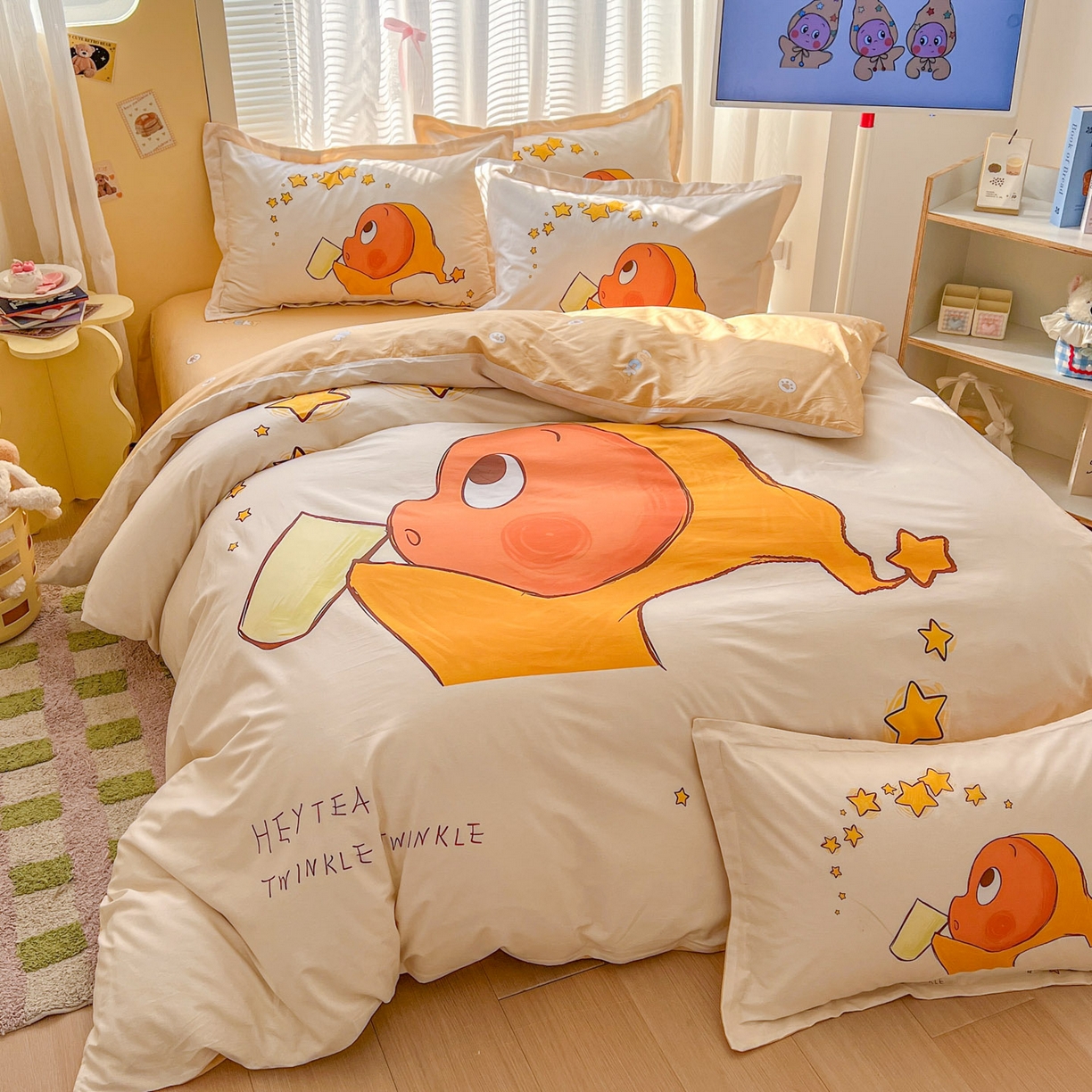 91家纺网 家纺一手货源 找家纺 浩诚 2026新款全棉卡通四件套第3批（陆续更新） 星河