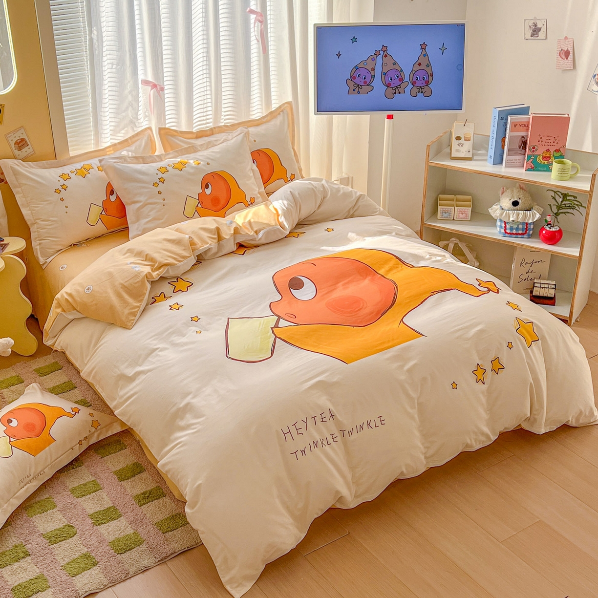 91家纺网 家纺一手货源 找家纺 浩诚 2026新款全棉卡通四件套第3批（陆续更新） 星河