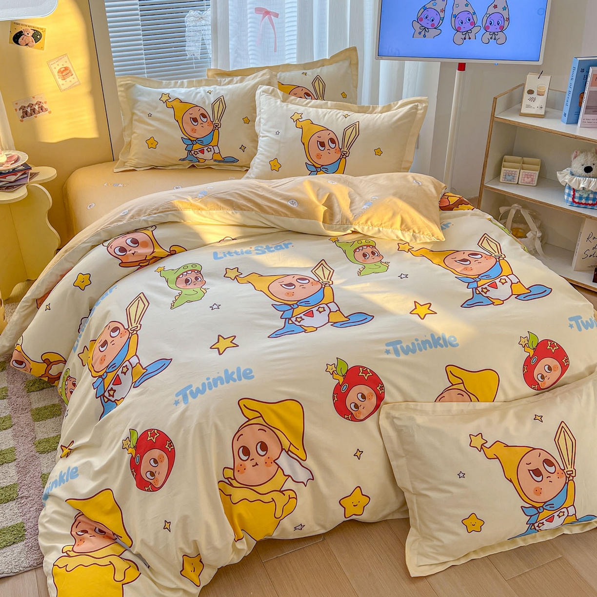 91家纺网 家纺一手货源 找家纺 浩诚 2026新款全棉卡通四件套第3批（陆续更新） 星月传奇