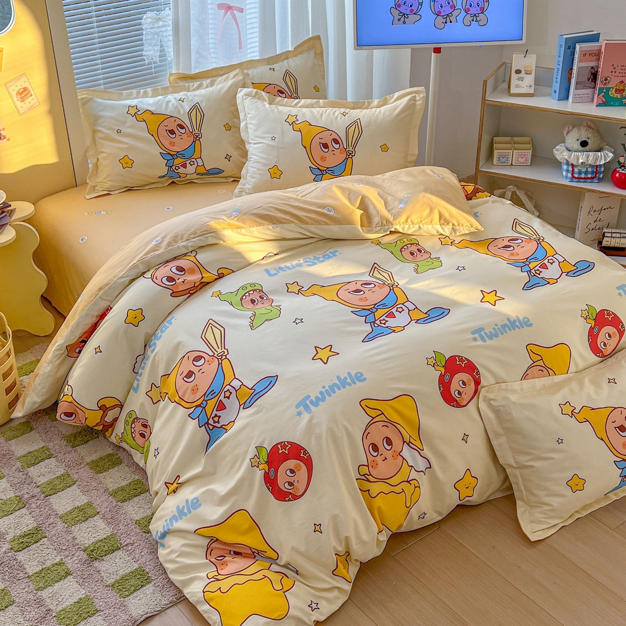 91家纺网 家纺一手货源 找家纺 浩诚 2026新款全棉卡通四件套第3批（陆续更新） 星月传奇