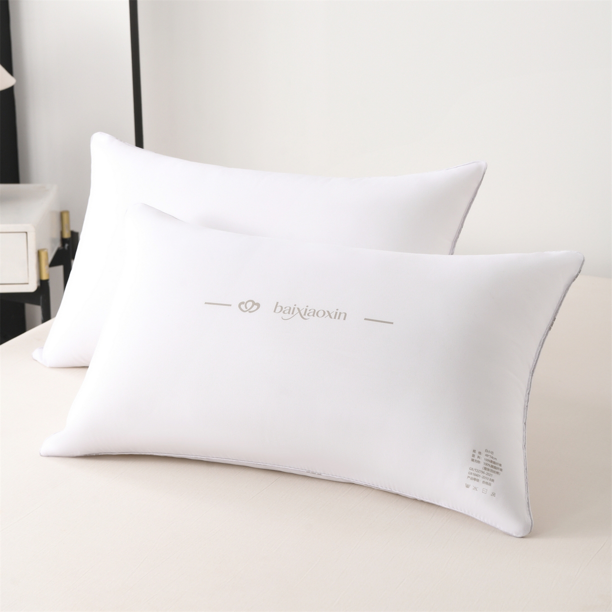 91家纺网 家纺一手货源 找家纺 （总）织布人 2026新款枕芯亲肤磨毛整张羽丝棉白小芯酒店软枕学生成人家用枕头