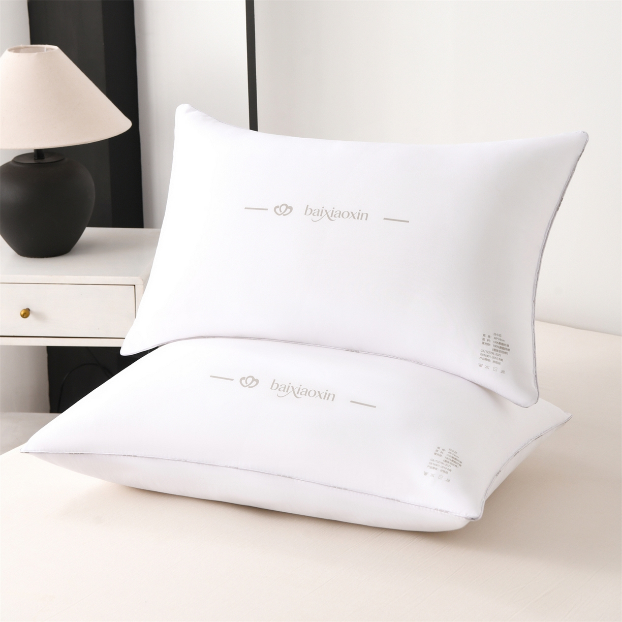 91家纺网 家纺一手货源 找家纺 （总）织布人 2026新款枕芯亲肤磨毛整张羽丝棉白小芯酒店软枕学生成人家用枕头
