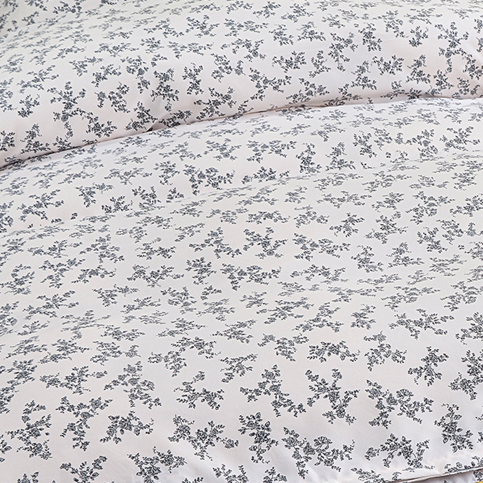91家纺网 家纺一手货源 找家纺 小雨家纺 2026新款云锦棉韩版印花单被套系列 成瑾9014（星河灰）