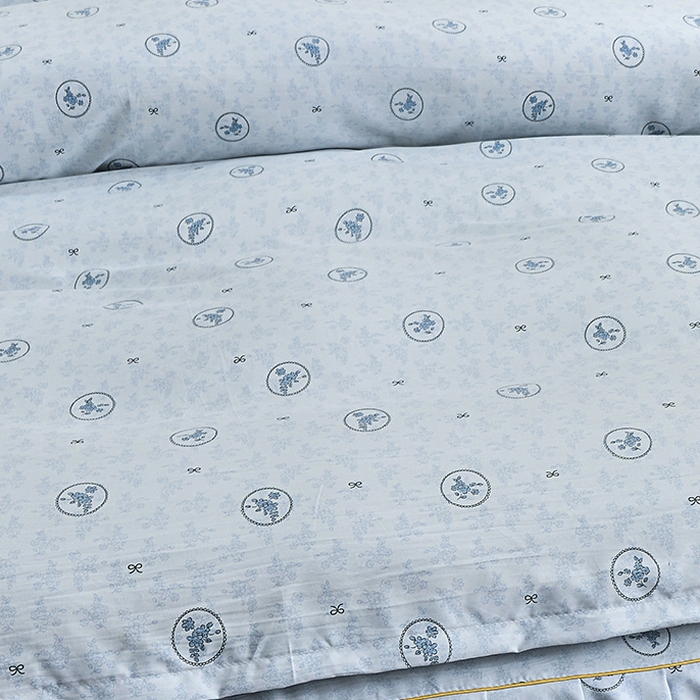 91家纺网 家纺一手货源 找家纺 小雨家纺 2026新款云锦棉韩版印花单被套系列 花香漫漫