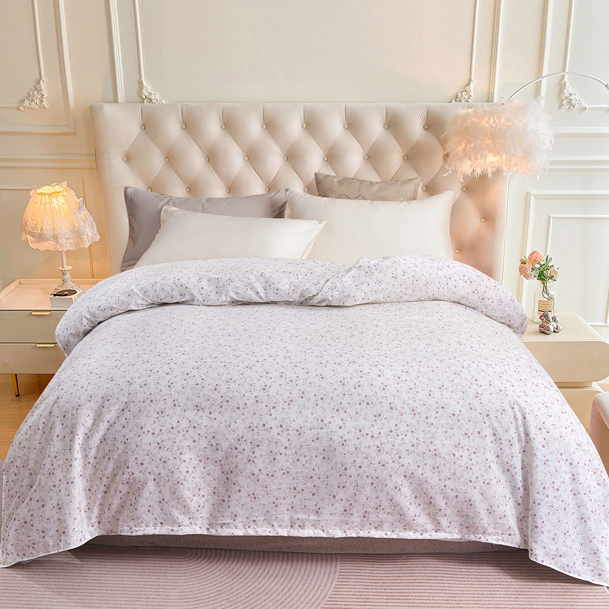 91家纺网 家纺一手货源 找家纺 （总）小雨家纺 2026新款云锦棉韩版印花单被套系列