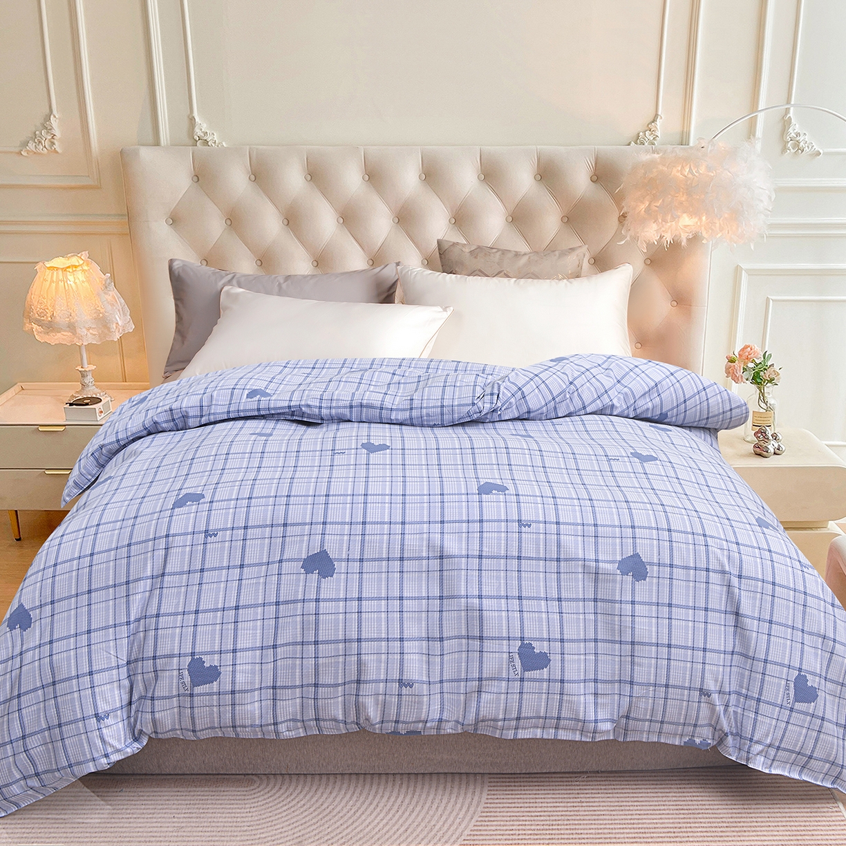 91家纺网 家纺一手货源 找家纺 （总）小雨家纺 2026新款云锦棉韩版印花单被套系列