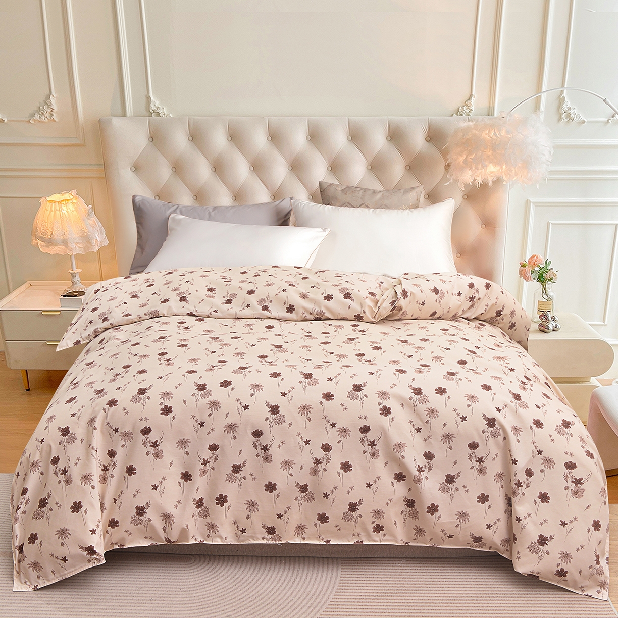 91家纺网 家纺一手货源 找家纺 （总）小雨家纺 2026新款云锦棉韩版印花单被套系列