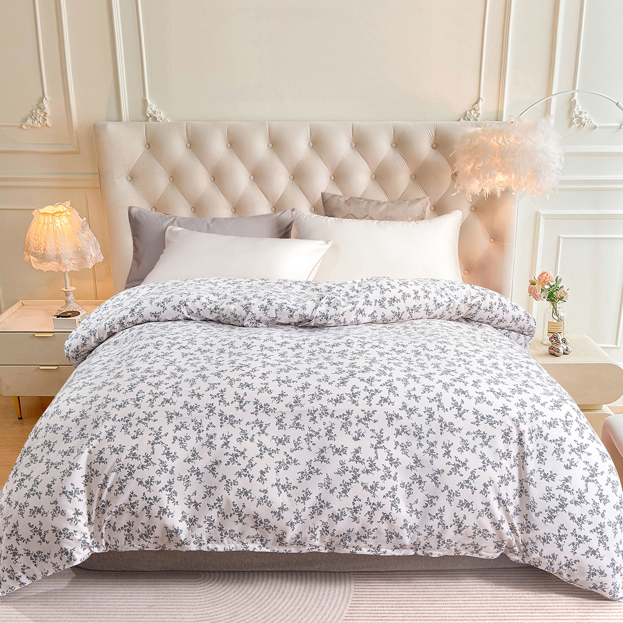 91家纺网 家纺一手货源 找家纺 （总）小雨家纺 2026新款云锦棉韩版印花单被套系列