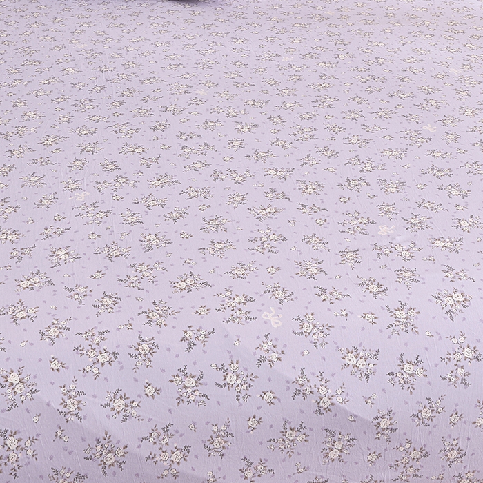 91家纺网 家纺一手货源 找家纺 小雨家纺 2026新款云锦棉韩版印花单被套系列 浮生9007（齐紫）