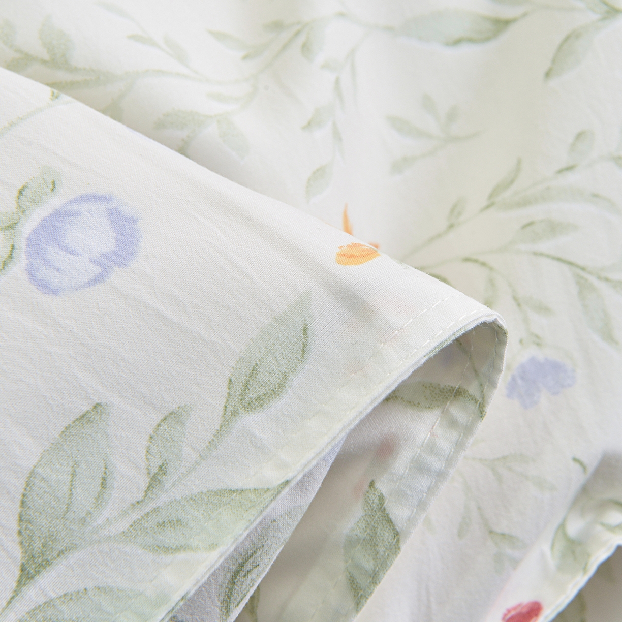 91家纺网 家纺一手货源 找家纺 小雨家纺 2026新款云锦棉韩版印花单被套系列 云望舒9053（山野绿）