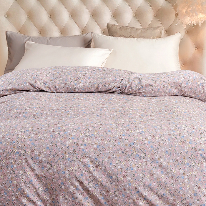 91家纺网 家纺一手货源 找家纺 小雨家纺 2026新款云锦棉韩版印花单被套系列 花艺（贝卡黄