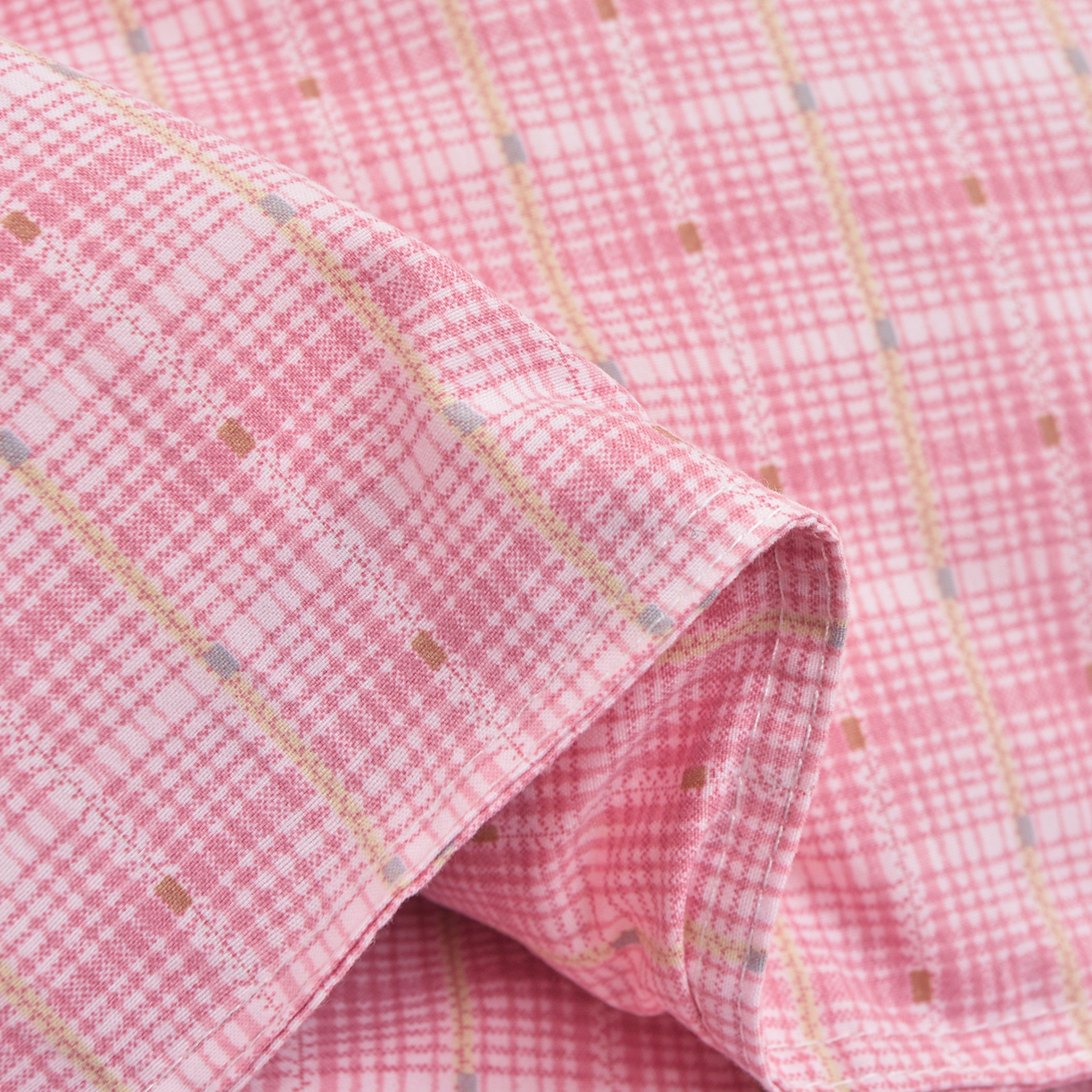 91家纺网 家纺一手货源 找家纺 小雨家纺 2026新款云锦棉韩版印花单被套系列 阿波罗（樱花粉）