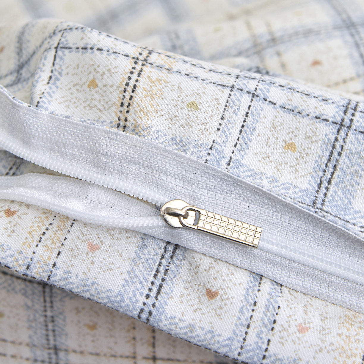 91家纺网 家纺一手货源 找家纺 小雨家纺 2026新款云锦棉韩版印花单被套系列 卡德尔（星河灰）