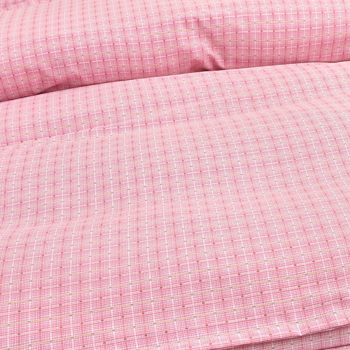 91家纺网 家纺一手货源 找家纺 小雨家纺 2026新款云锦棉韩版印花单被套系列 阿波罗（樱花粉）