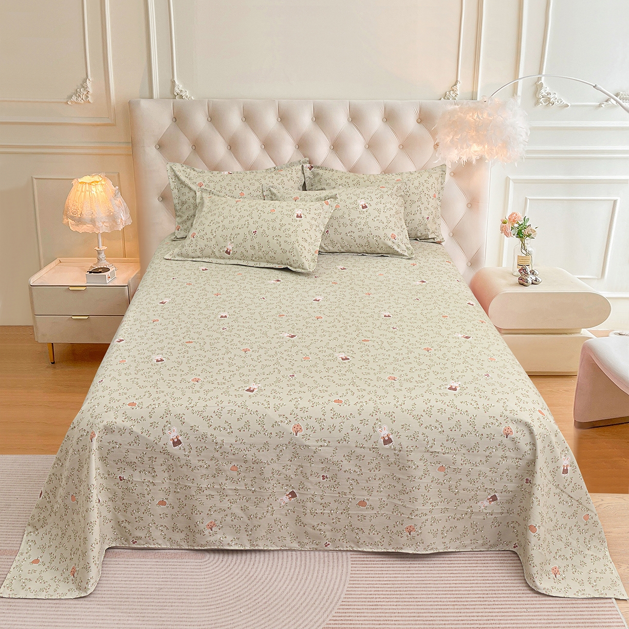 91家纺网 家纺一手货源 找家纺 （总）小雨家纺 2026新款云锦棉韩版印花单床单系列