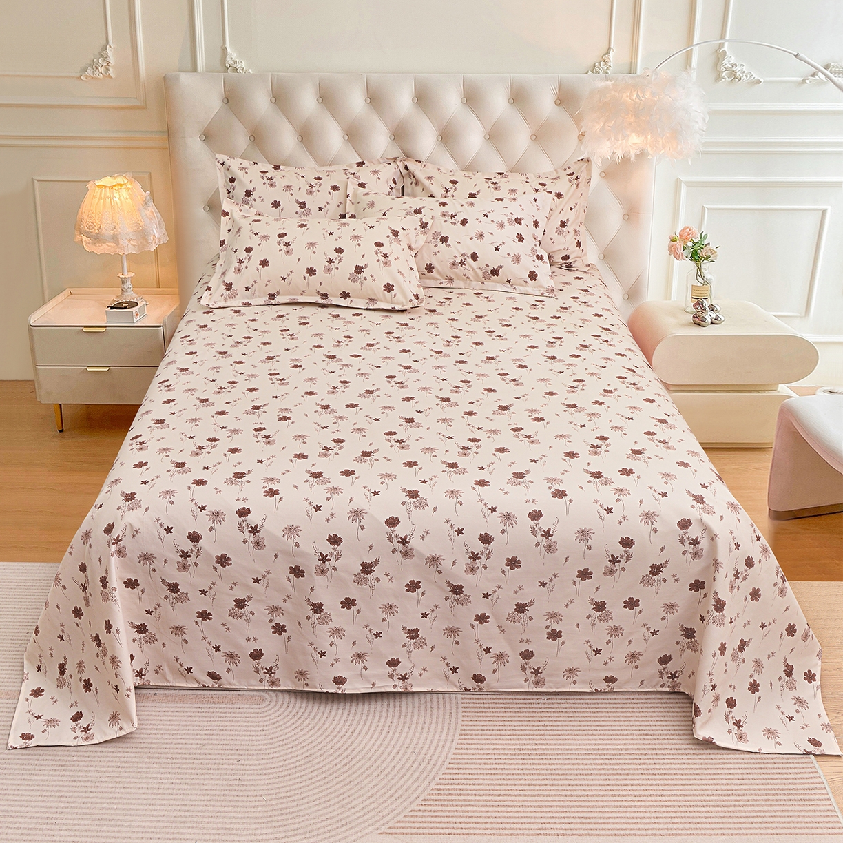 91家纺网 家纺一手货源 找家纺 （总）小雨家纺 2026新款云锦棉韩版印花单床单系列