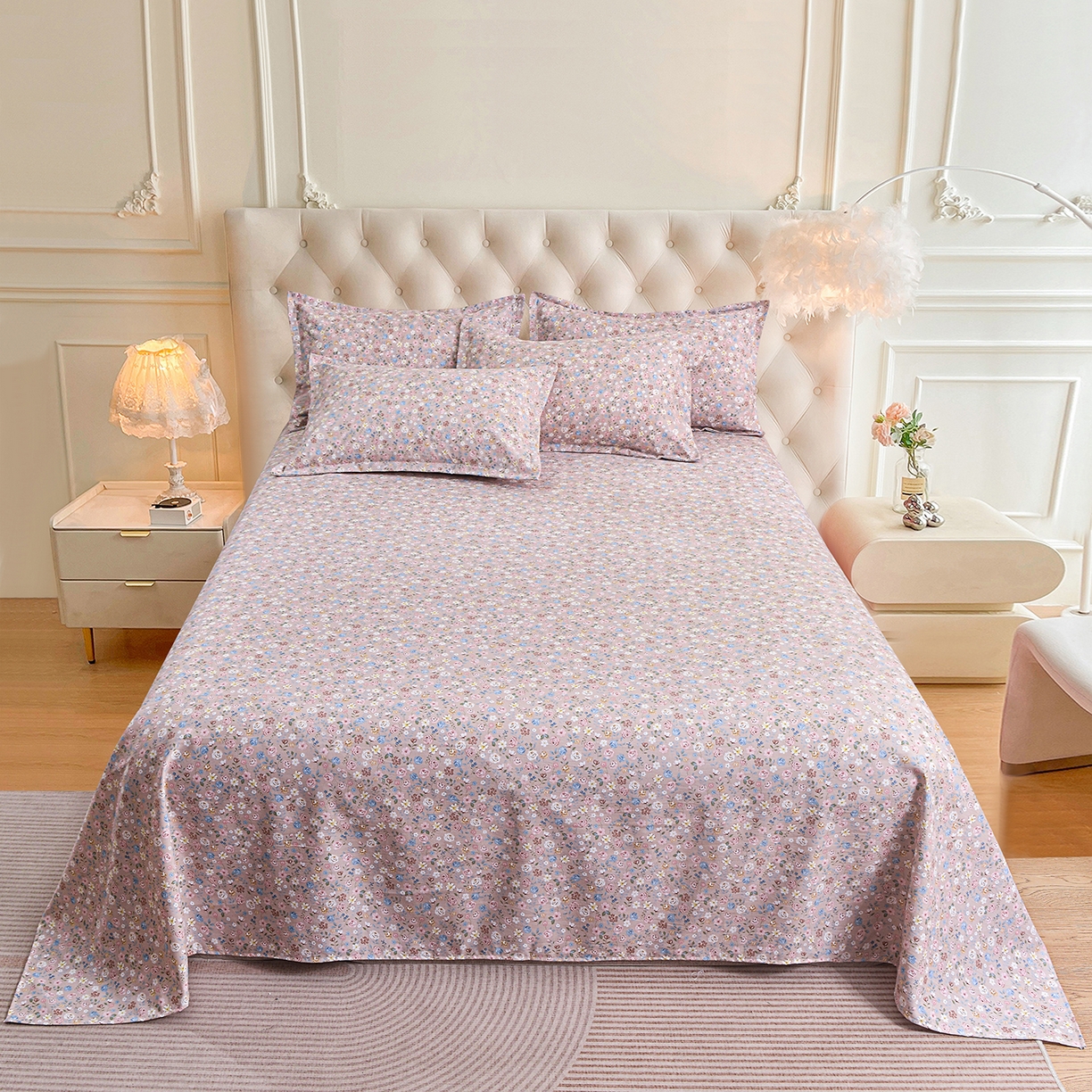 91家纺网 家纺一手货源 找家纺 （总）小雨家纺 2026新款云锦棉韩版印花单床单系列