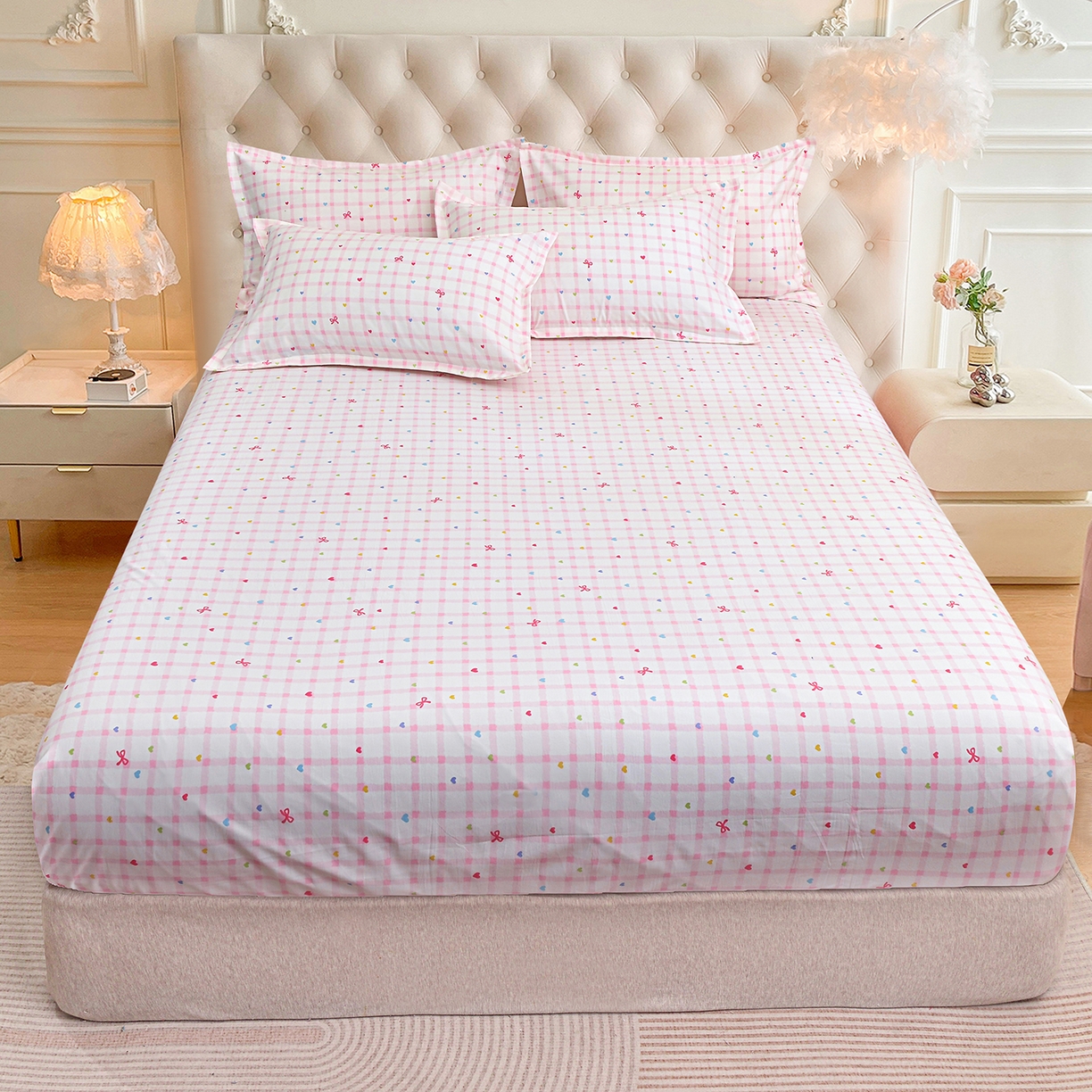 91家纺网 家纺一手货源 找家纺 （总）小雨家纺 2026新款云锦棉韩版印花单床笠系列