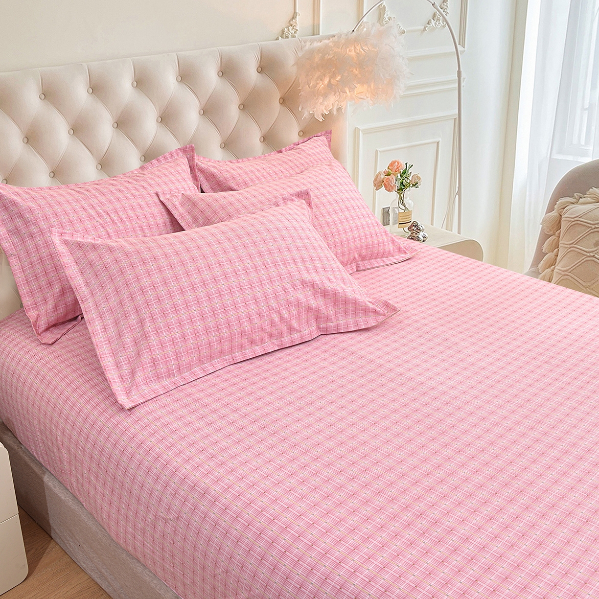 91家纺网 家纺一手货源 找家纺 （总）小雨家纺 2026新款云锦棉韩版印花四件套系列