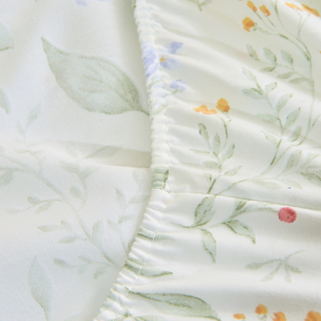 91家纺网 家纺一手货源 找家纺 小雨家纺 2026新款云锦棉韩版印花四件套系列 云望舒9053（山野绿）