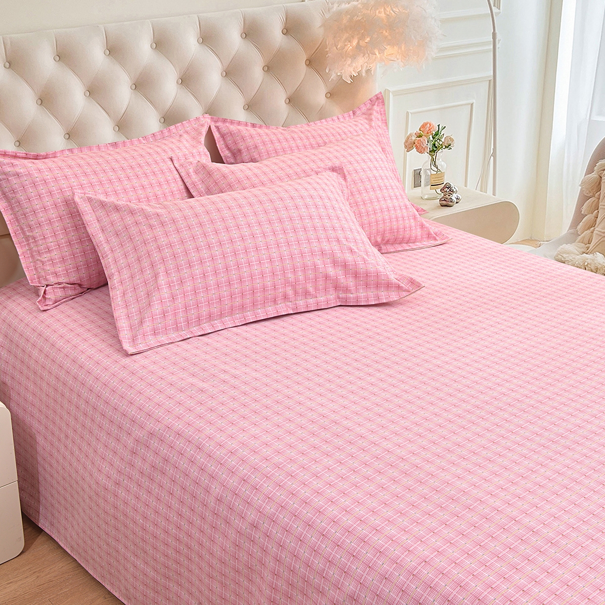 91家纺网 家纺一手货源 找家纺 （总）小雨家纺 2026新款云锦棉韩版印花四件套系列