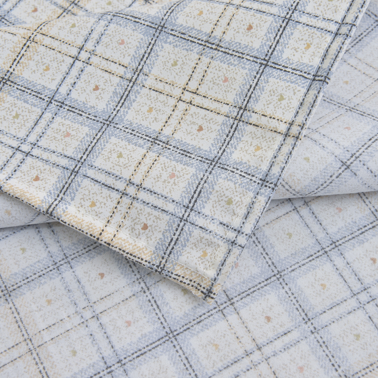 91家纺网 家纺一手货源 找家纺 小雨家纺 2026新款云锦棉韩版印花四件套系列 卡德尔（星河灰）