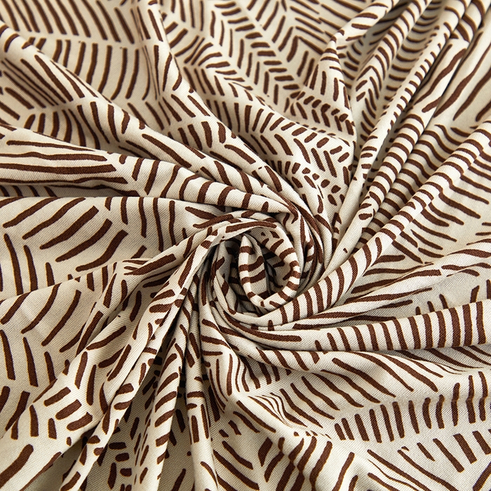 91家纺网 家纺一手货源 找家纺 逐日沙发套 2026新款牛奶丝印花-裙摆沙发套 扇叶咖