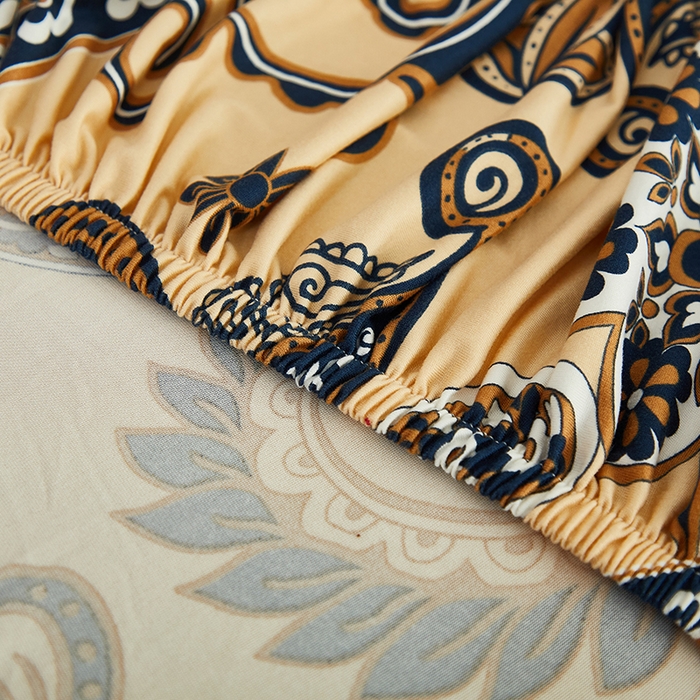 91家纺网 家纺一手货源 找家纺 逐日沙发套 2026新款牛奶丝印花-沙发套 腰果花