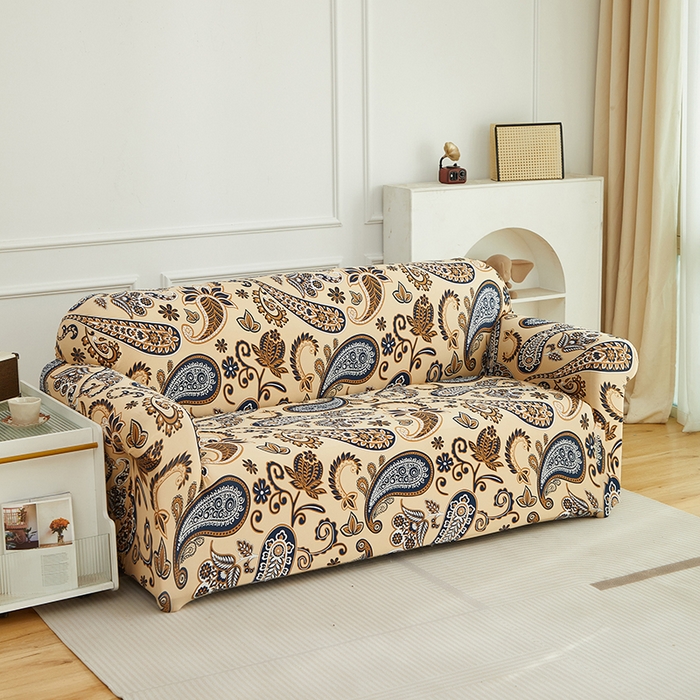 逐日沙发套 2026新款牛奶丝印花-沙发套 腰果花