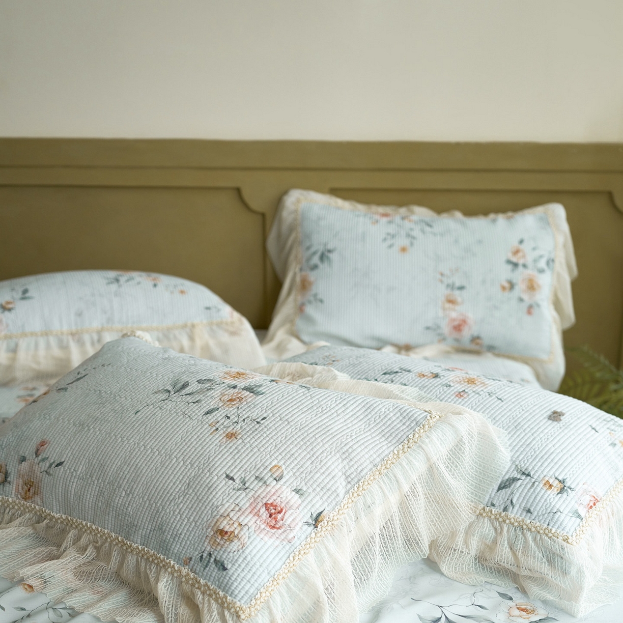 91家纺网 家纺一手货源 找家纺 源舜家纺 2026新款莱赛尔天丝床盖三件套夏被四件套 素瑾