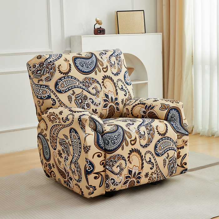 91家纺网 家纺一手货源 找家纺 逐日沙发套 2026新款牛奶丝印花-芝华仕 腰果花