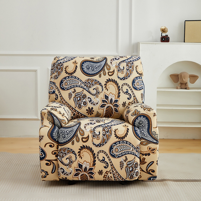 91家纺网 家纺一手货源 找家纺 逐日沙发套 2026新款牛奶丝印花-芝华仕 腰果花