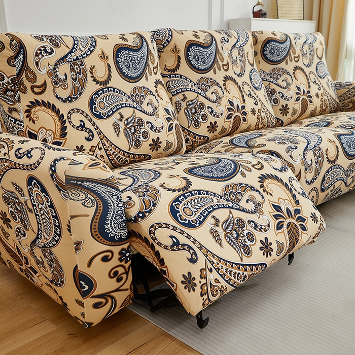 91家纺网 家纺一手货源 找家纺 逐日沙发套 2026新款牛奶丝印花-芝华仕 腰果花