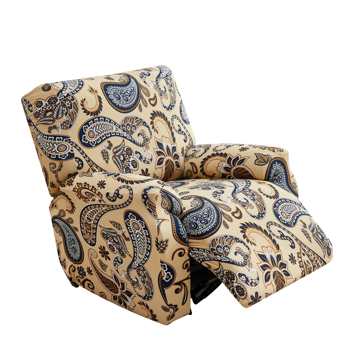 91家纺网 家纺一手货源 找家纺 逐日沙发套 2026新款牛奶丝印花-芝华仕 腰果花