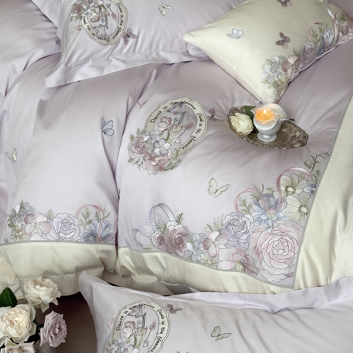 91家纺网 家纺一手货源 找家纺 MIU缪家居 2026新款亲肤舒适100支全棉四件套-爱丽丝梦境（基础控价431，券后控价388） 爱丽丝梦境-梦境紫