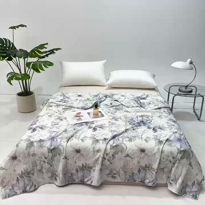 91家纺网 家纺一手货源 找家纺 （总）芭芭棉家纺 2026新款凉感蚕丝夏被被子被芯