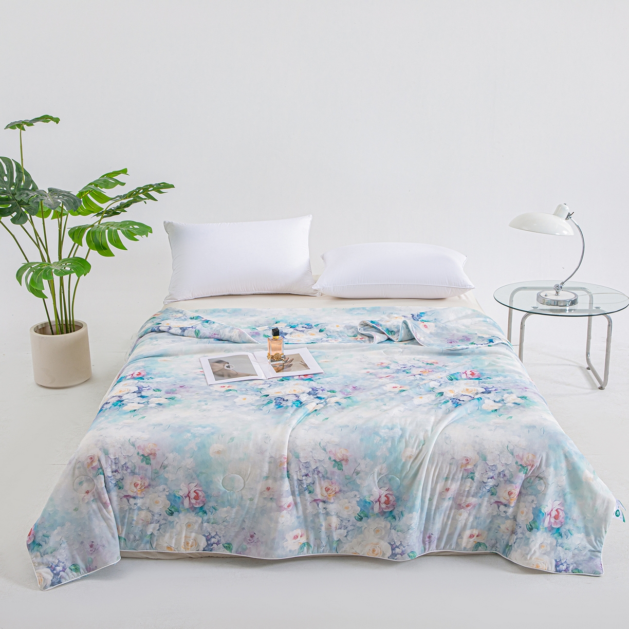 91家纺网 家纺一手货源 找家纺 芭芭棉家纺 2026新款凉感蚕丝夏被被子被芯 索菲亚