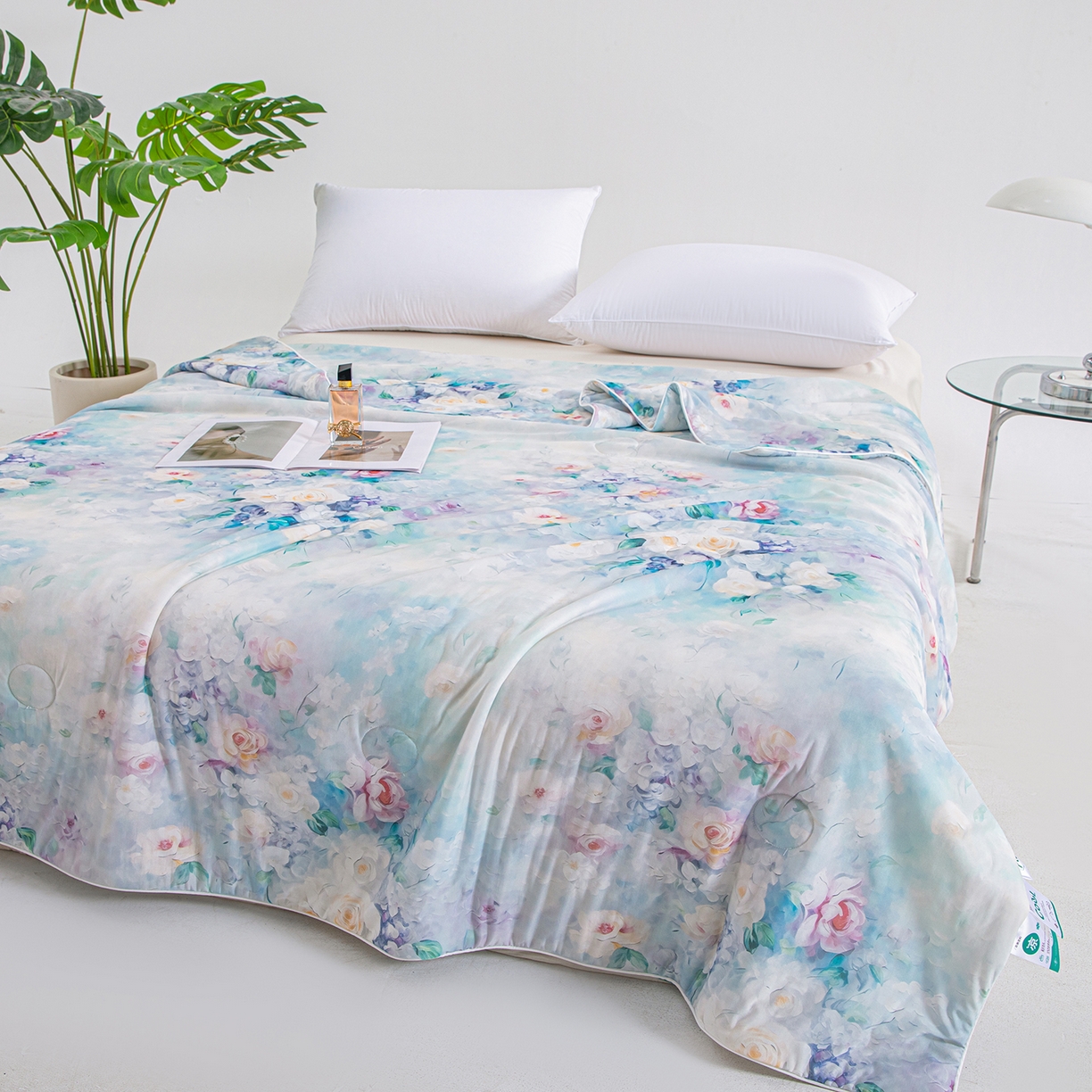 91家纺网 家纺一手货源 找家纺 芭芭棉家纺 2026新款凉感蚕丝夏被被子被芯 索菲亚