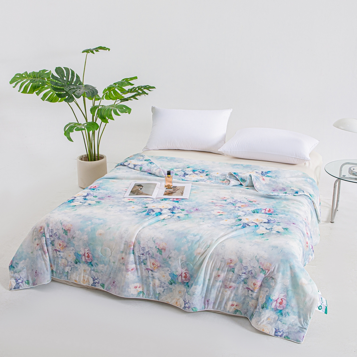 91家纺网 家纺一手货源 找家纺 芭芭棉家纺 2026新款凉感蚕丝夏被被子被芯 索菲亚