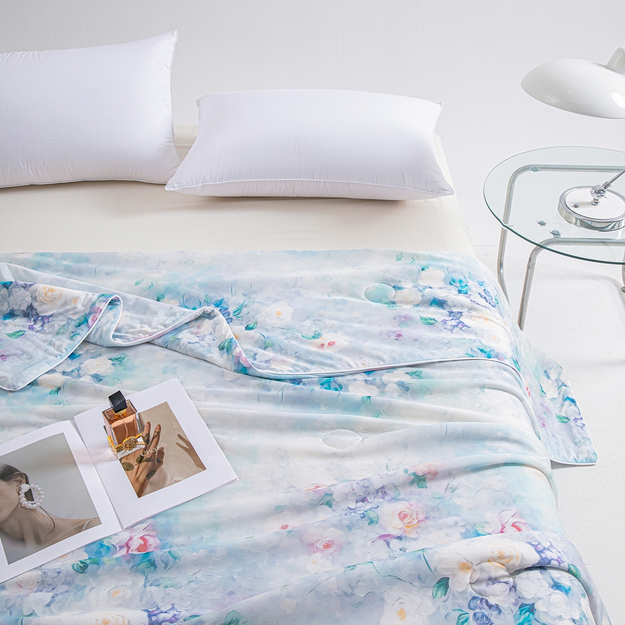 91家纺网 家纺一手货源 找家纺 芭芭棉家纺 2026新款凉感蚕丝夏被被子被芯 索菲亚