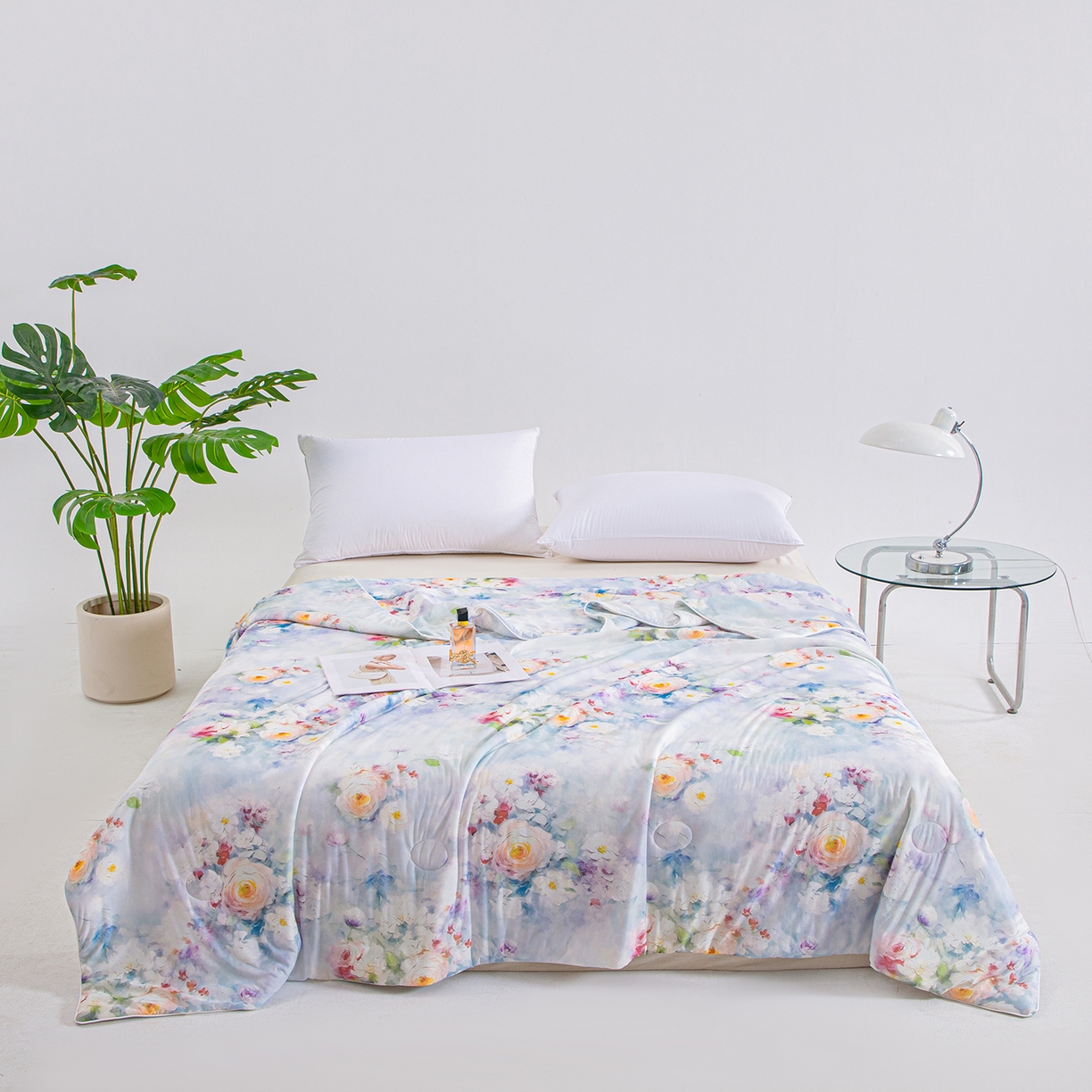 91家纺网 家纺一手货源 找家纺 芭芭棉家纺 2026新款凉感蚕丝夏被被子被芯 丽莎庄园