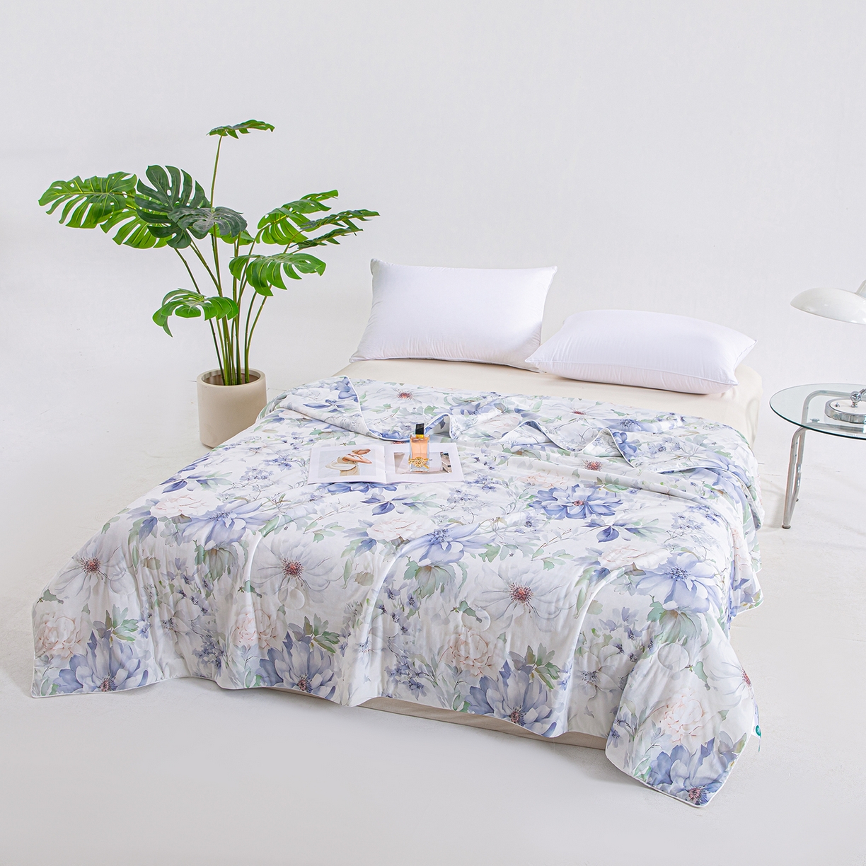 91家纺网 家纺一手货源 找家纺 芭芭棉家纺 2026新款凉感蚕丝夏被被子被芯 繁花